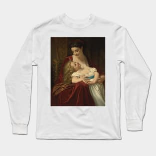 Maternal Affection by Hugues Merle Long Sleeve T-Shirt